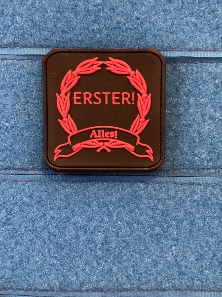 3D Morale Patch: "ERSTER! ALLES!" rot