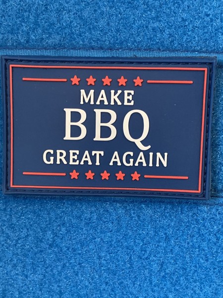 3D Rubberpatch: "MAKE BBQ GREAT AGAIN"