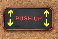 3D Rubberpatch: CROSSFIT "PUSH UP" 3D Rubberpatch: CROSSFIT "PUSH UP"