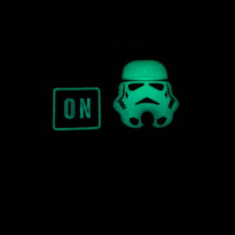 3D Rubber PATCH: "STORMTROOPER MODE: ON" nachleuchtend