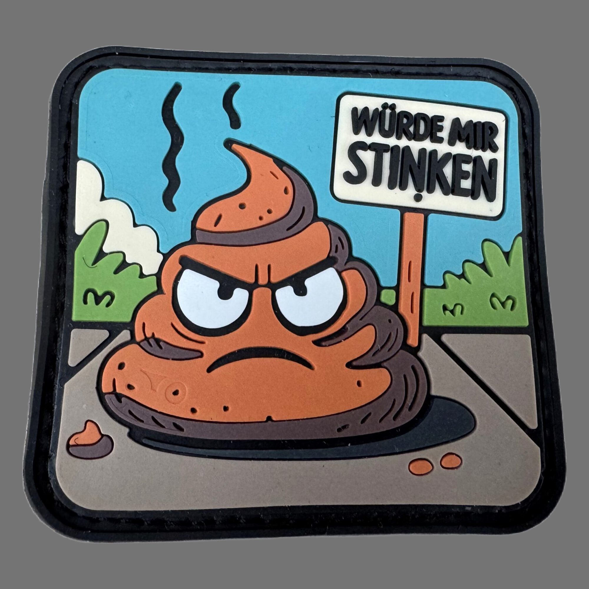 3D Rubberpatch "WÜRDE MIR STINKEN"