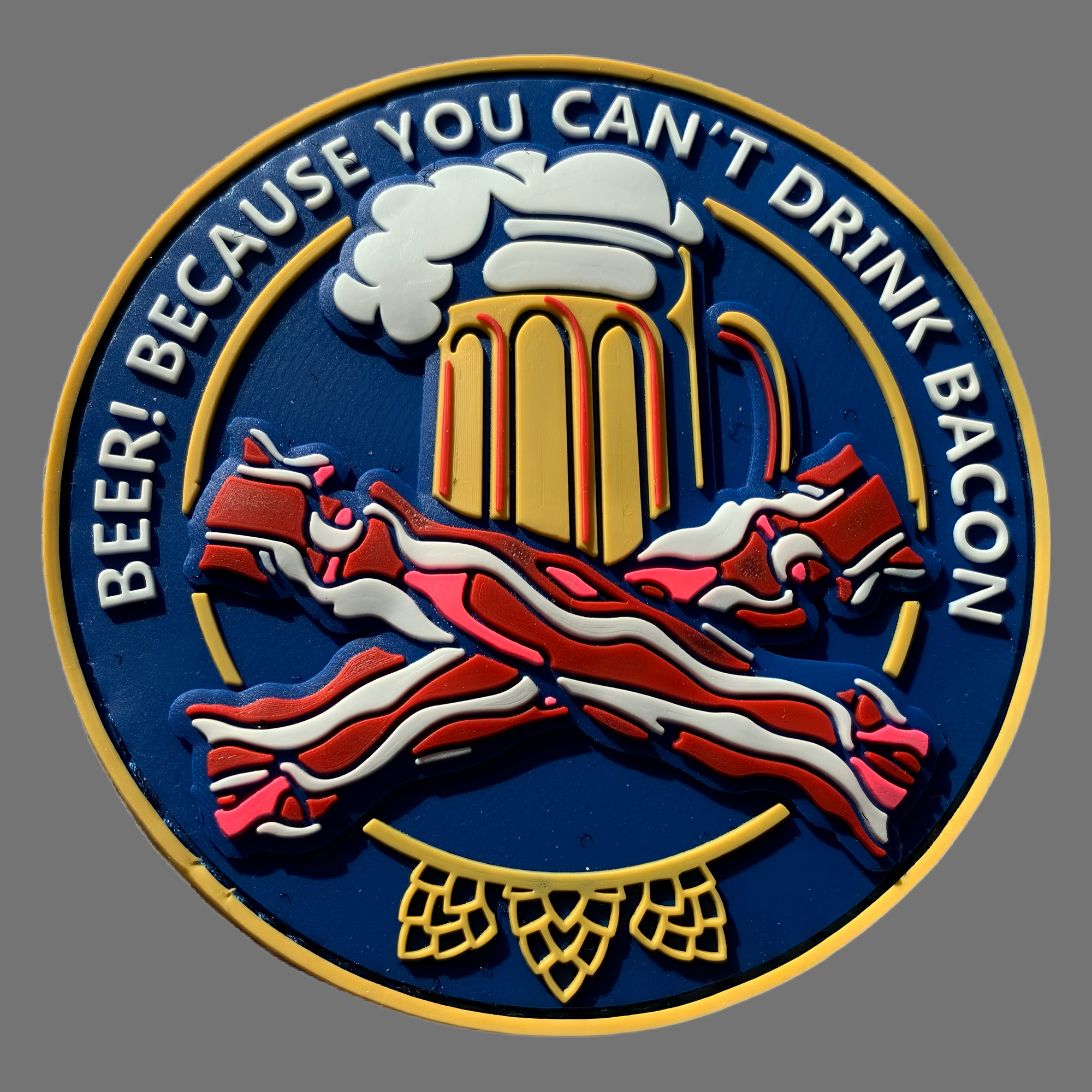 3D Rubberpatch: "BEER & BACON"