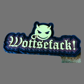 3D Rubber Patch:"Wottsefack!" desert