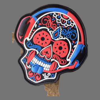 3D Rubber MORALE PATCH: "Santa Muerte" nachleuchtend