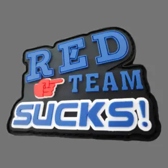3D Rubberpatch:"RED TEAM SUCKS" by p-w