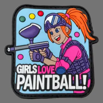 Girls Love Paintball Patch | 3D Rubberpatch mit Klett