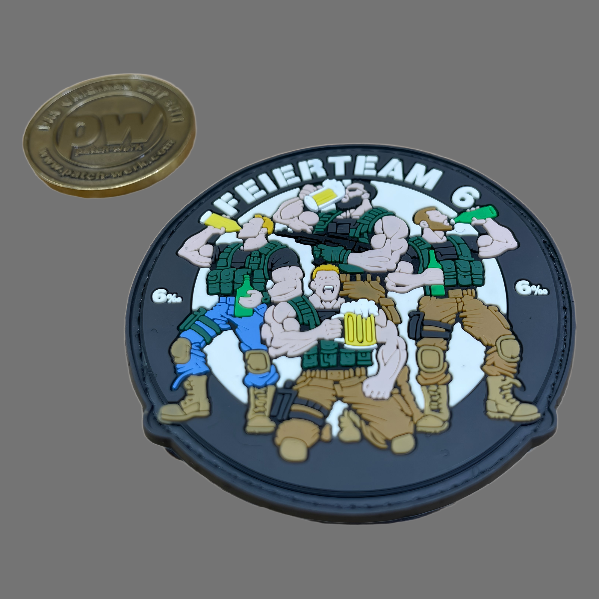 3D Rubberpatch: "Feierteam 6 ?"