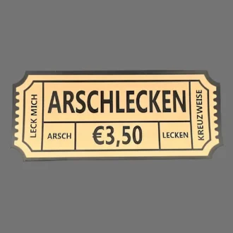 Aufkleber/Sticker "Arschlecken"