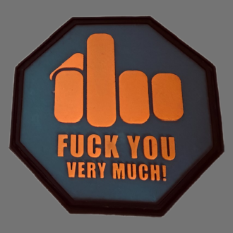 3D Rubberpatch: "FUCK YOU"