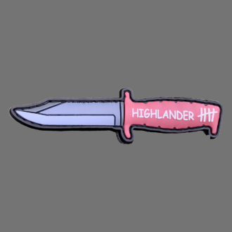 3D Rubberpatch: "Highlander" Messer