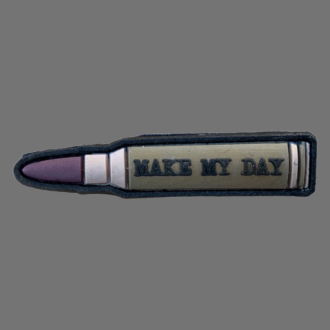 3D Rubberpatch "MAKE MY DAY"
