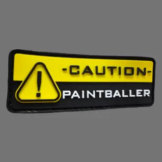 3D Rubberpatch:"CAUTION PAINTBALLER" Original