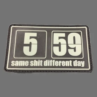 3D Rubberpatch:" same shit different day" night glow
