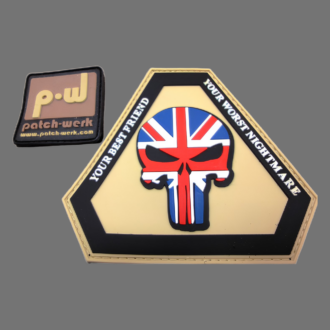 3D Rubber Patch:"Punisher UK"
