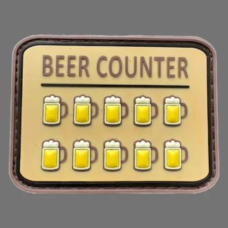 3D Rubberpatch "Beer Counter"