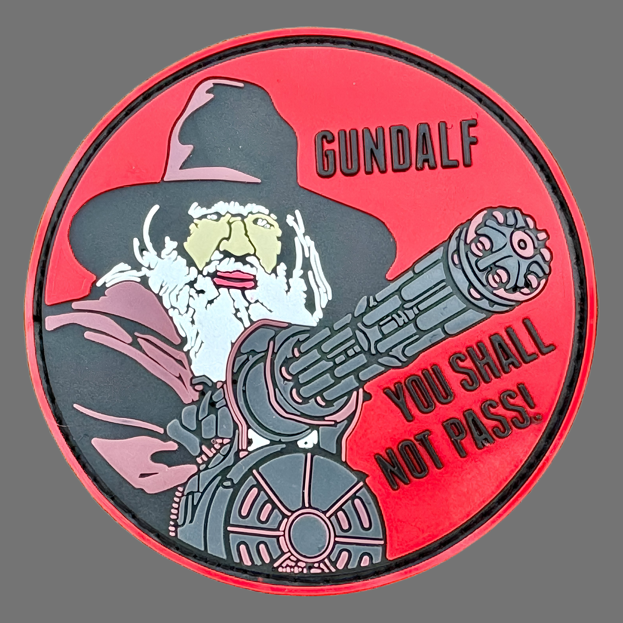 3D Rubberpatch: "GUNDALF red edition"