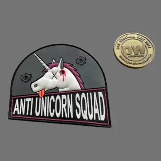 3D Rubberpatch: "ANTI UNICORN SQUAD"