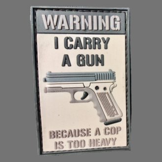 3D Rubberpatch: "I carry a gun"