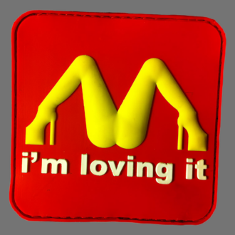 3DRubber Patch:"I'M LOVING IT"