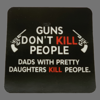 Aufkleber/Sticker "Guns don't kill people"