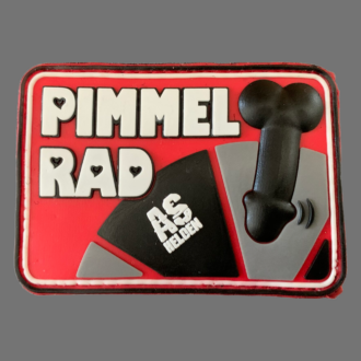 3D Rubberpatch "PIMMELRAD" ROT