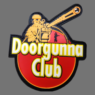 3D Rubberpatch:"DOORGUNNA CLUB" big