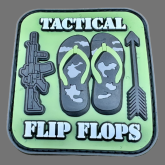 3D Rubberpatch: "TACTICAL FLIP FLOPS"