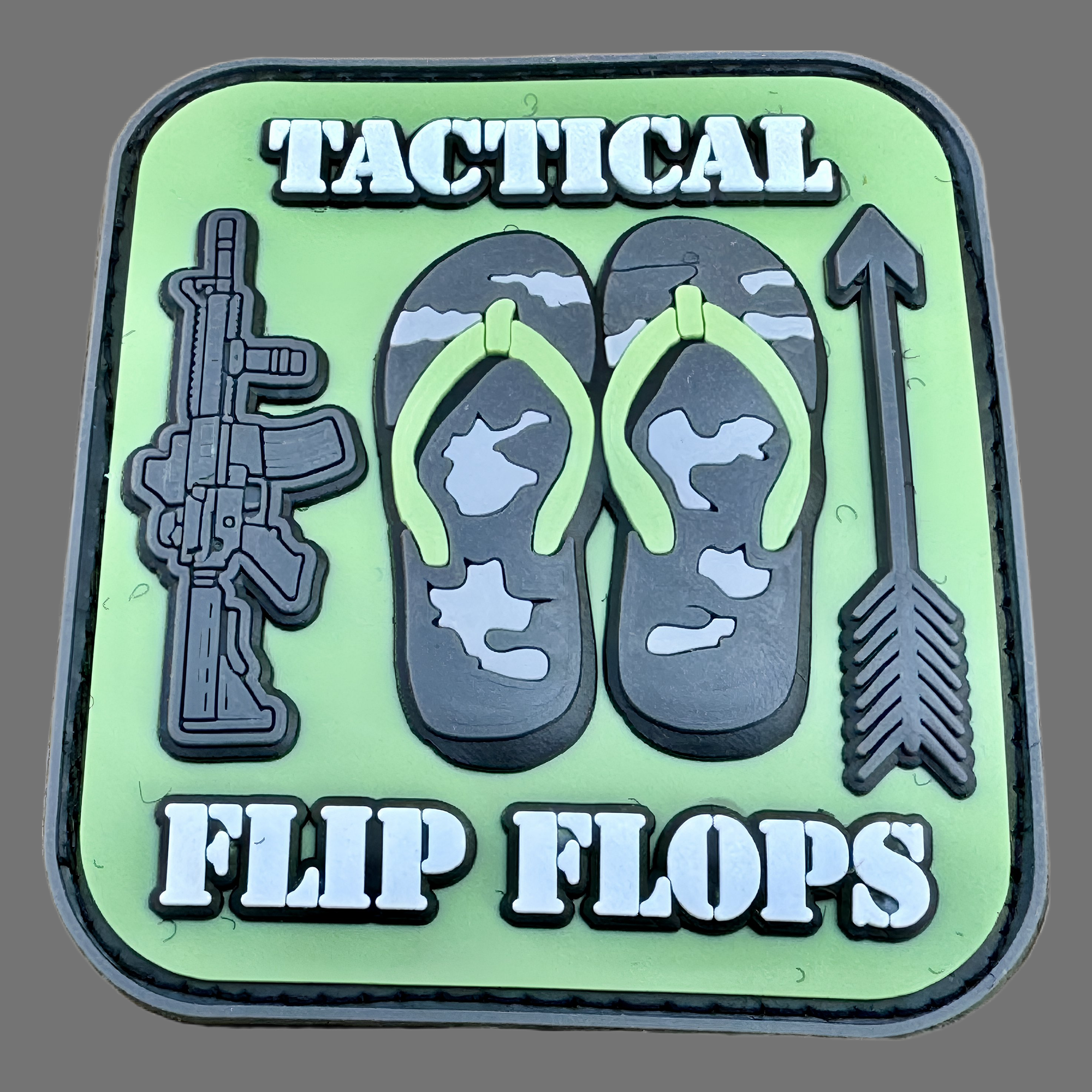 3D Rubberpatch: "TACTICAL FLIP FLOPS"
