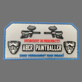 3D RUBBERPATCH: "NOBODY IS PERFECT - ABER PAINTBALLER"