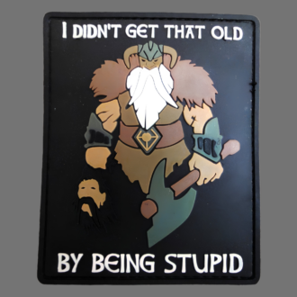 3D Rubber MORALE PATCH: "I didn't get that old" with head