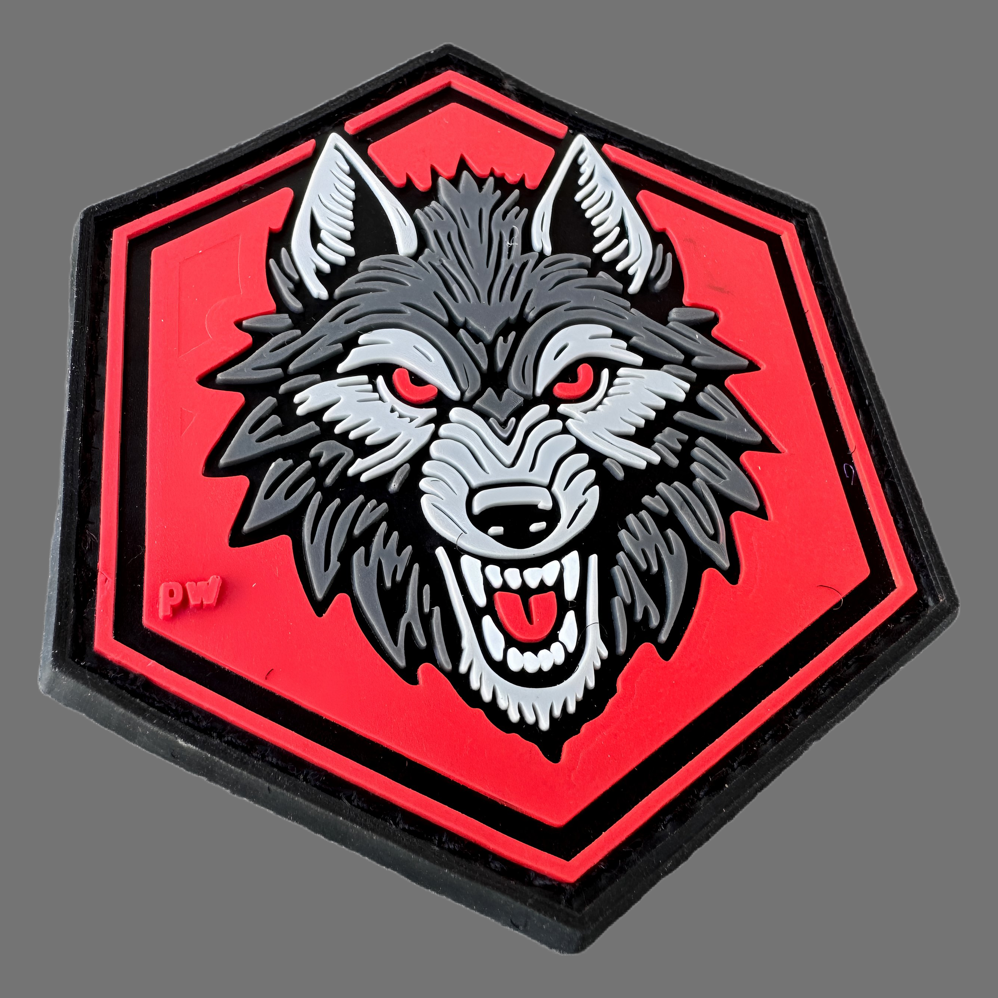3D Rubberpatch "Wolfskopf"