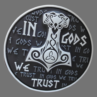 3D Rubber MORALE PATCH: "In Gods we trust" subdued