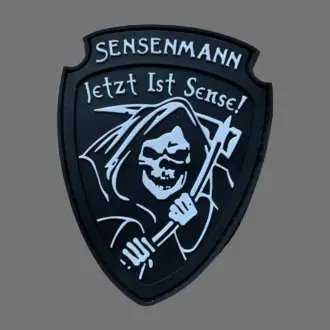 3D Rubberpatch "SENSENMANN black"