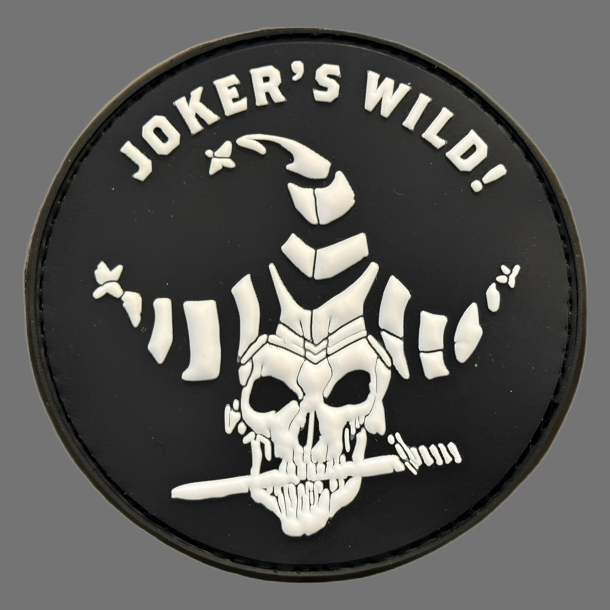 3D Rubberpatch: JOKER'S WILD! black