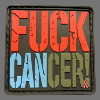 3D Rubberpatch "FUCK CANCER"
