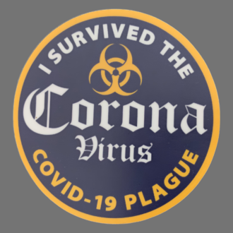 Aufkleber/Sticker "I survived the Corona Virus"