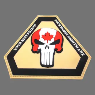 3D Rubber Patch:"Punisher Canada"