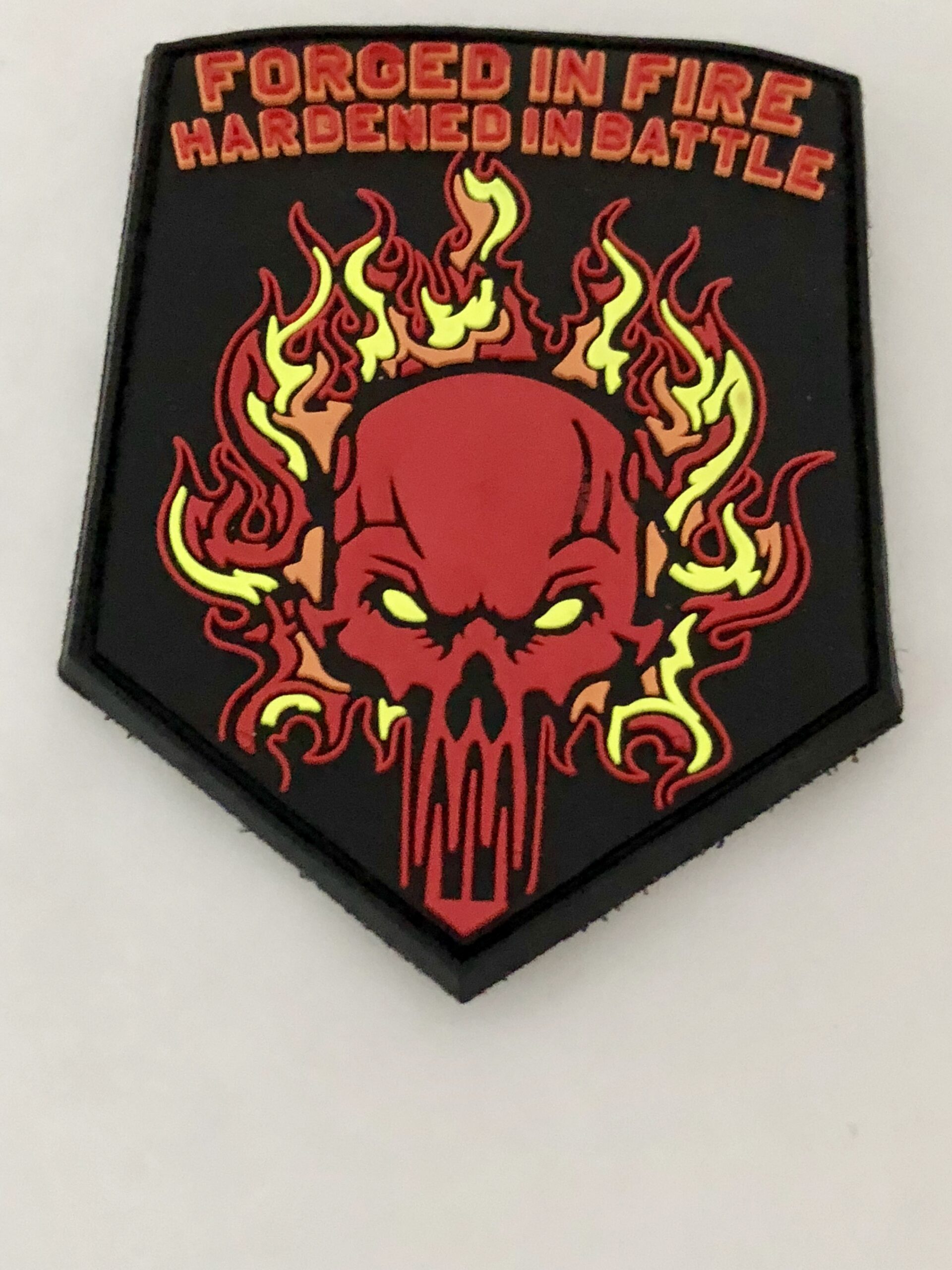 3D Rubberpatch: "Forged in Fire Hardened in Battle" – Bild 2