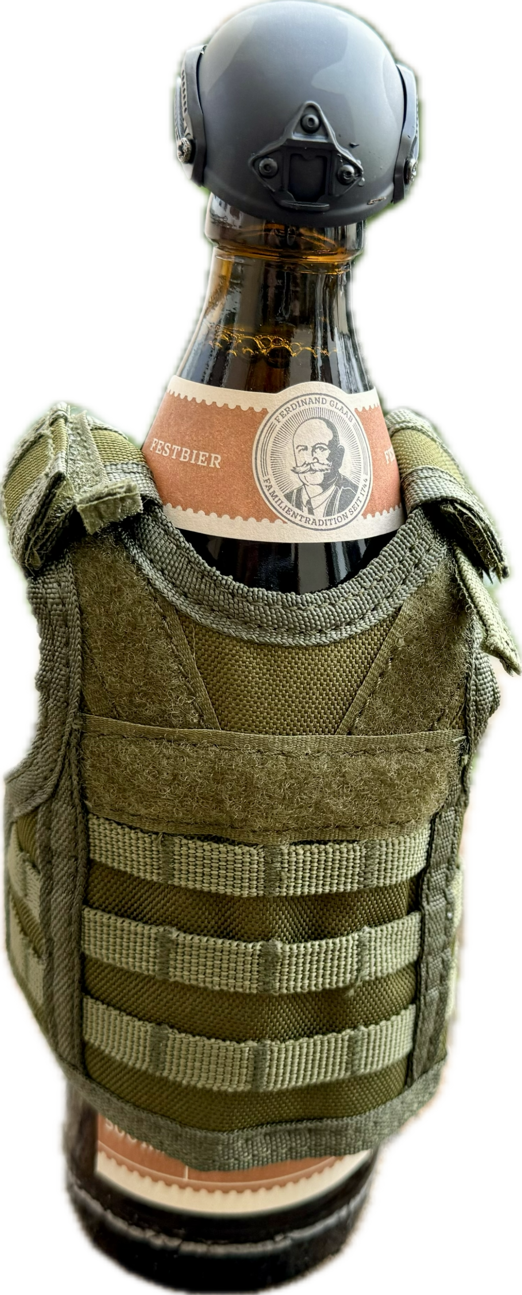 "taktische BIERWESTE" grün – Bild 3