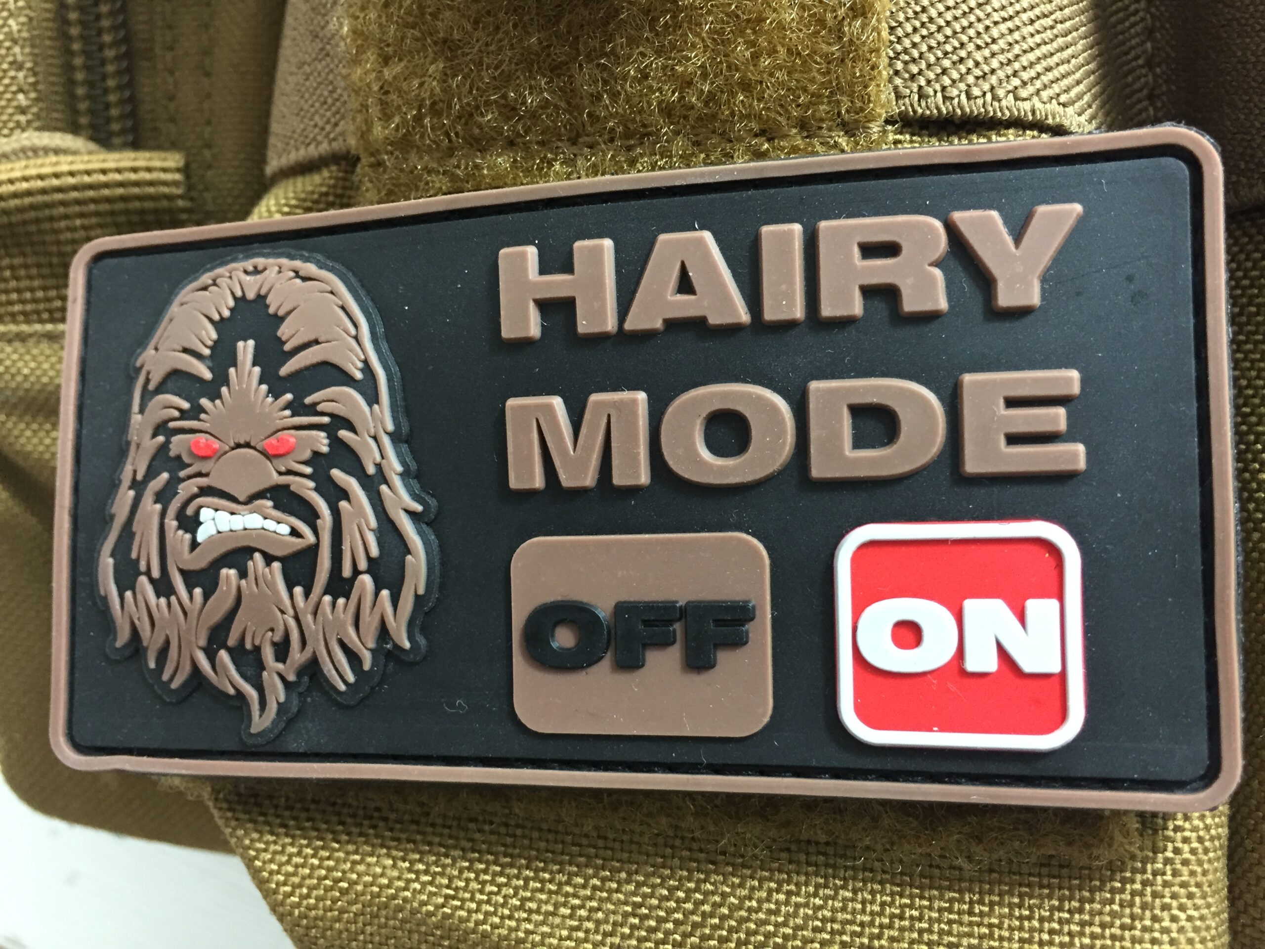 3D Rubberpatch: "HAIRY MODE: ON" – Bild 3