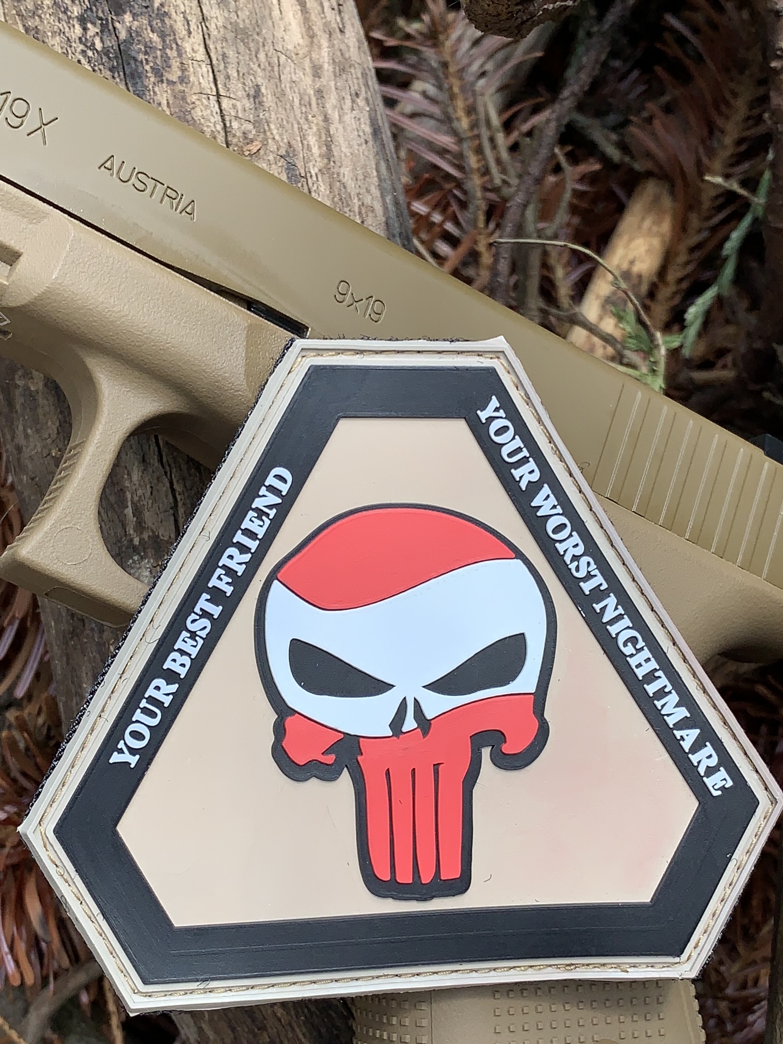 3D Rubberpatch: "Punisher AUSTRIA", – Bild 2
