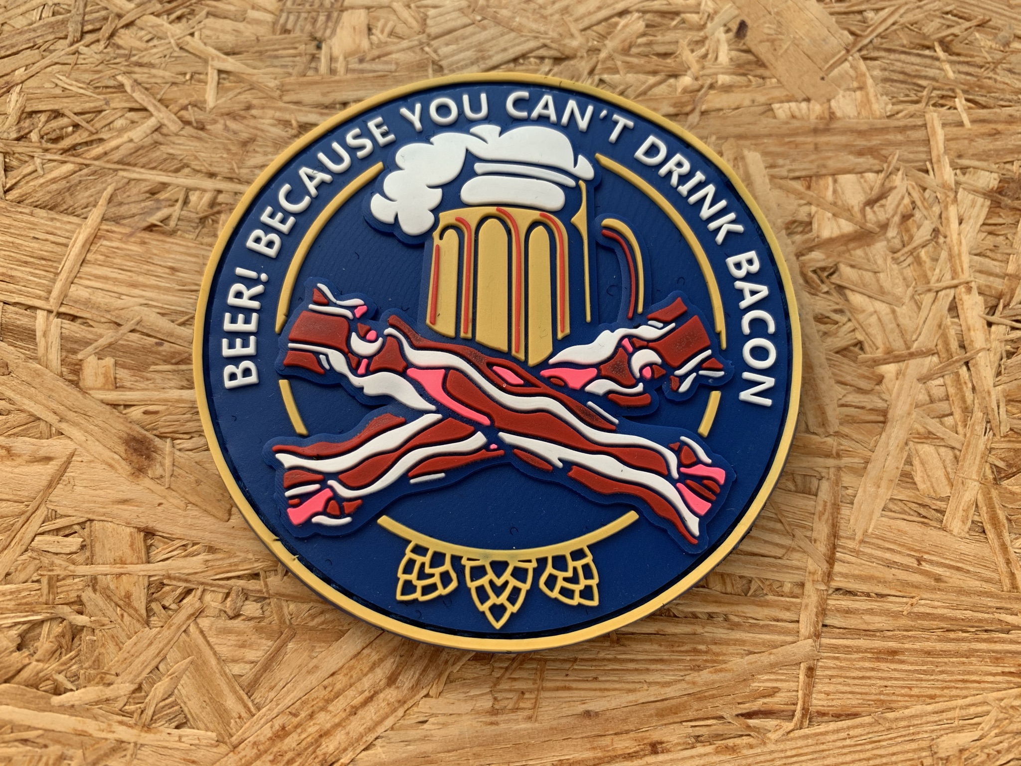 3D Rubberpatch: "BEER & BACON" – Bild 2