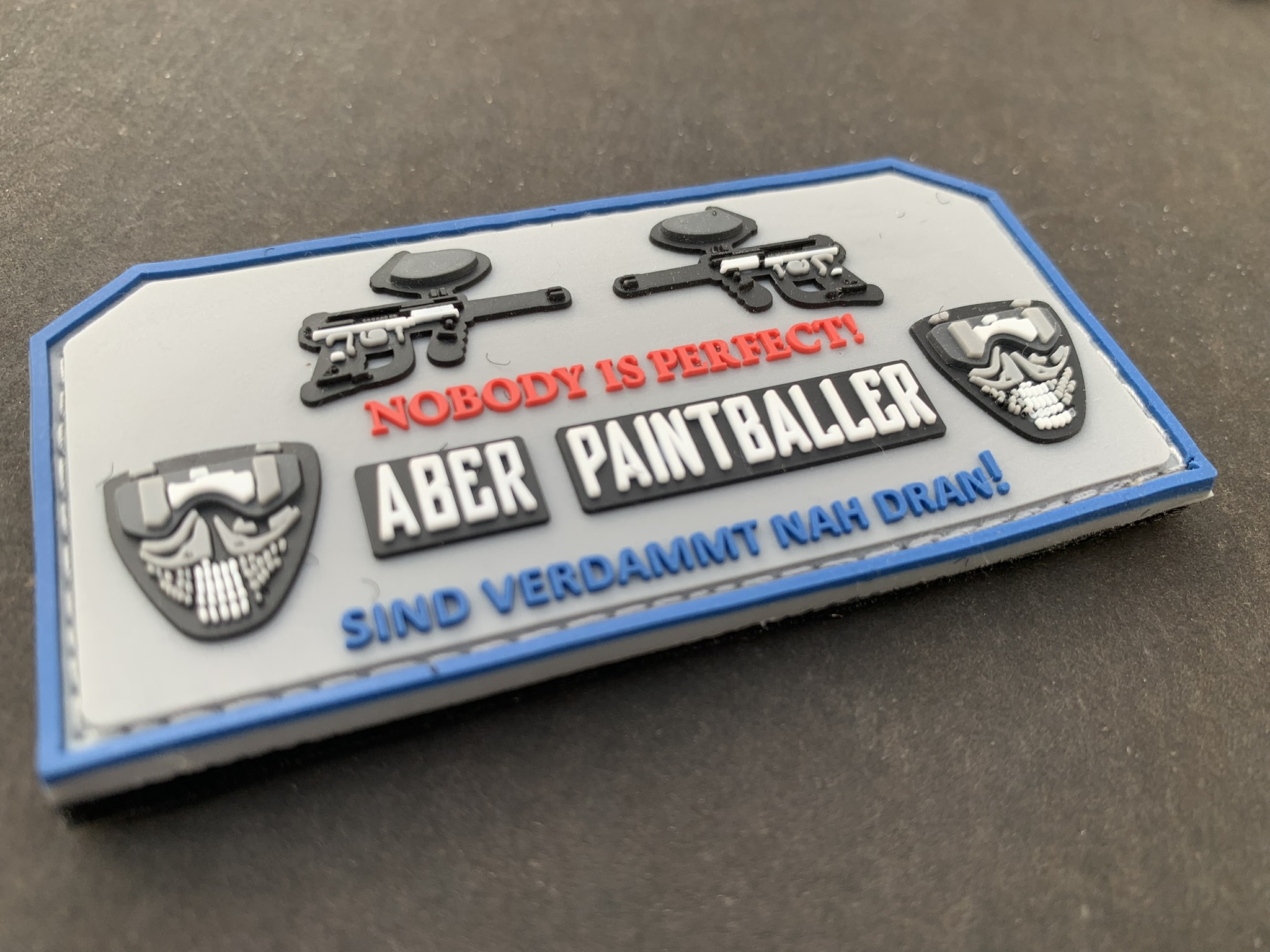 3D RUBBERPATCH: "NOBODY IS PERFECT - ABER PAINTBALLER" – Bild 2