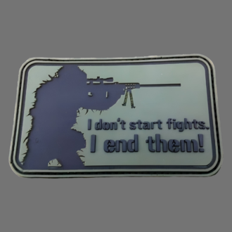 3D Rubberpatch:"I don't start fights. I end them!" woodland version