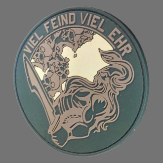 Morale - Rubberpatch "Viel Feind, viel Ehr", desert.