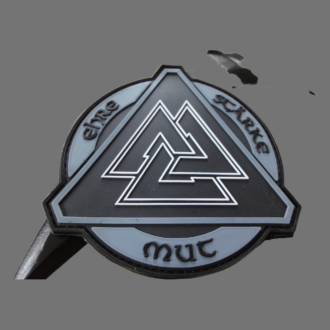 3D Rubber MORALE PATCH: "MUT, EHRE, Stärke"