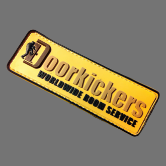 3DRubber MORALE PATCH:"DOORKICKERS CREW" schmal, multic.