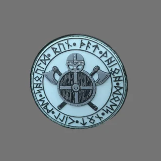 3D Rubber MORALE PATCH: "WARRIOR'S CODE" blau grau