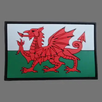 3D Rubber Patch: "WALES"