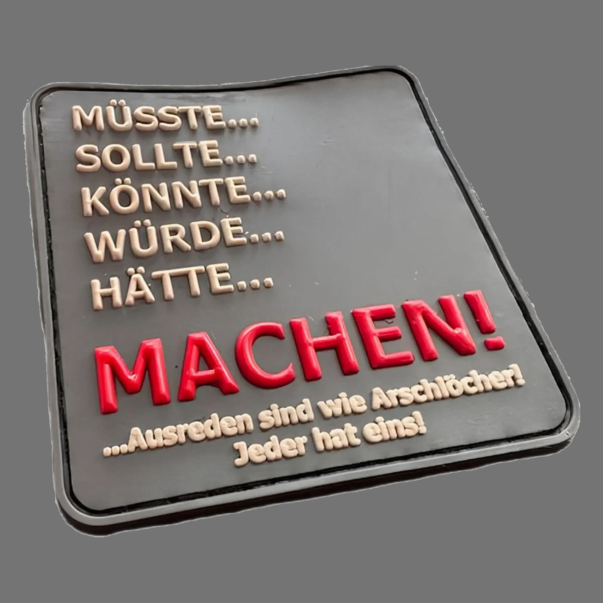 3D Rubberpatch "Machen" neue Farbkombination